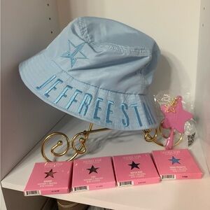 Jeffree Star hat with Pressed Pigment & mirror